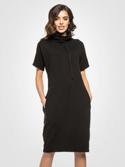 Tessita medvilninė suknelė "Raina Black"