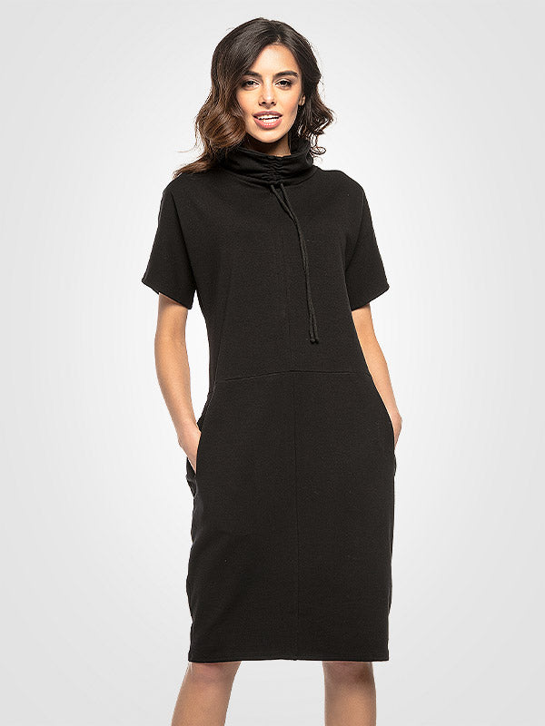Tessita medvilninė suknelė "Raina Black"