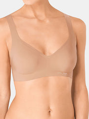 Sloggi lazeriu kirpta minkšta push up bevielė liemenėlė "Zero Feel Bralette Skin"