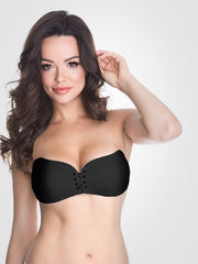 Julimex silikoninė prilimpanti liemenėlė "Wow! Black"