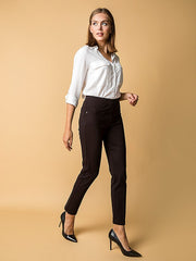 Immagine kelnės "River Black - Bordeaux Tweed"