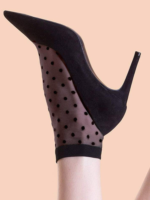Fiore raštuotos kojinaitės "Cute 20 Den Black"