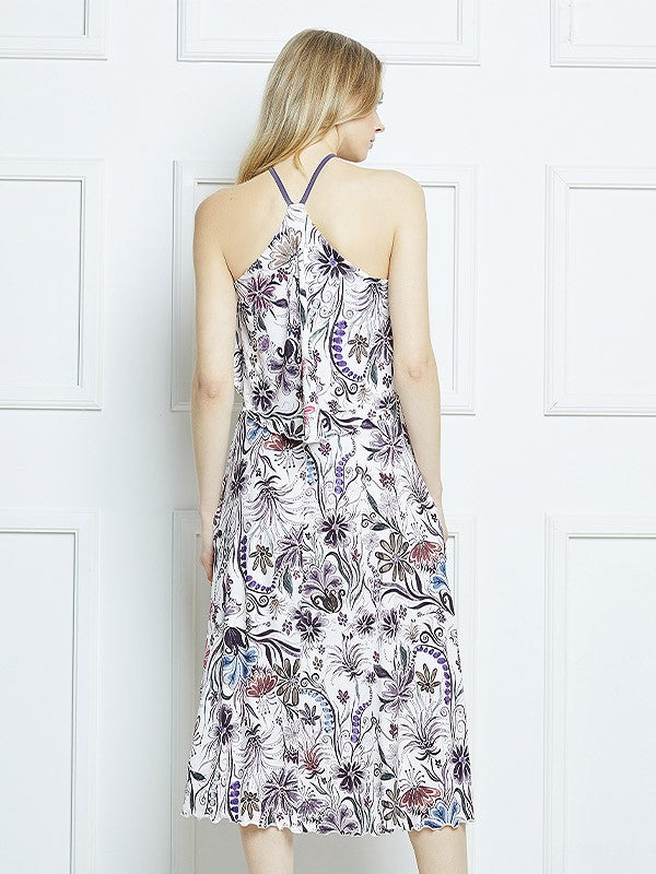 Lega viskozinė suknelė "Samantha Velvet Flower Print"