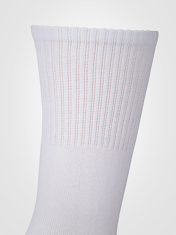 Ysabel Mora 3 unisex medvilninių sportinių kojinių komplektas "Breathable White"