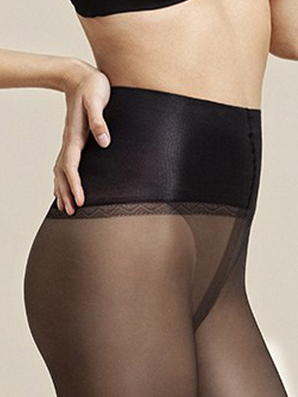 Fiore figūrą glotninančios pėdkelnės su kojinių imitacija "Fit Spinner 40 Den Black"