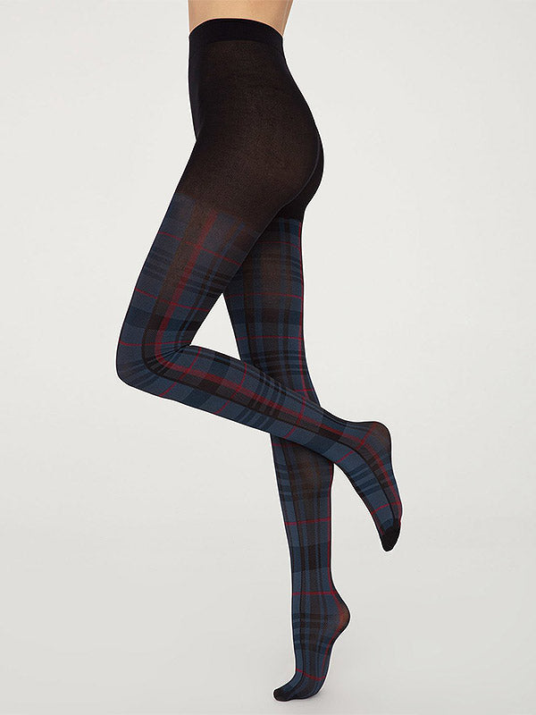 Gatta neperregimos raštuotos pėdkelnės "Mi Piaci! 02 40 Den Blue - Black - Red"
