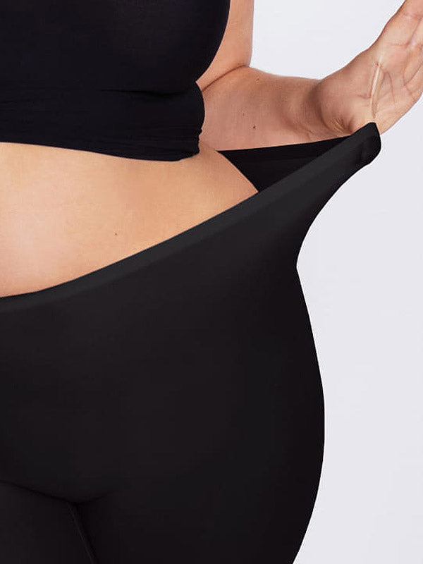 Julimex lazeriu kirpti labai tamprūs apatiniai šortukai nėščiosioms "Flexi-One Mama Black"