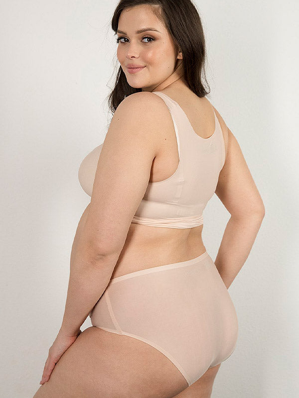 Julimex lazeriu kirptos labai tamprios kelnaitės nėščiosioms "Flexi-One Maxi Nude"