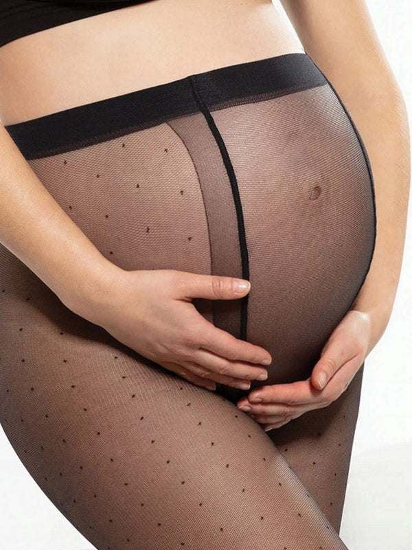 Gatta taškuotos pėdkelnės besilaukiančioms "Beauty Body Perfect 01 20 Den Black"