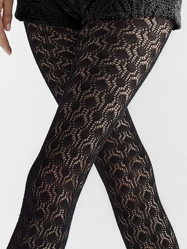 Marilyn raštuotos viskozinės pėdkelnės "Sophia 874 G 120 Den Black"