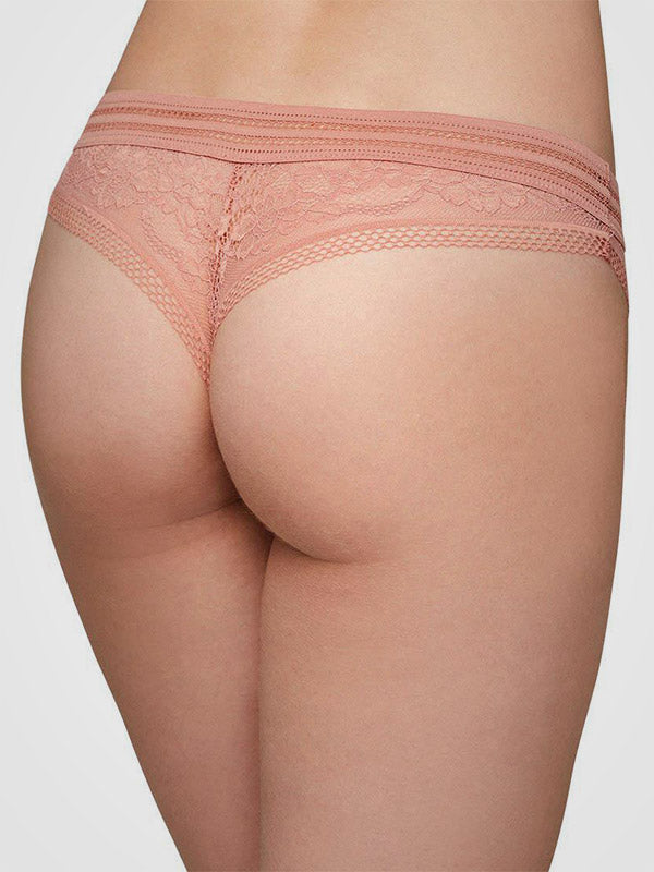 Ysabel Mora tanga kirpimo medvilninės kelnaitės "Haley Coral"