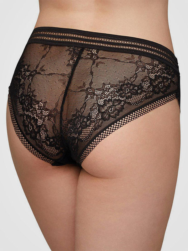 Ysabel Mora kelnaitės su nėriniais "Haley Midi Black"