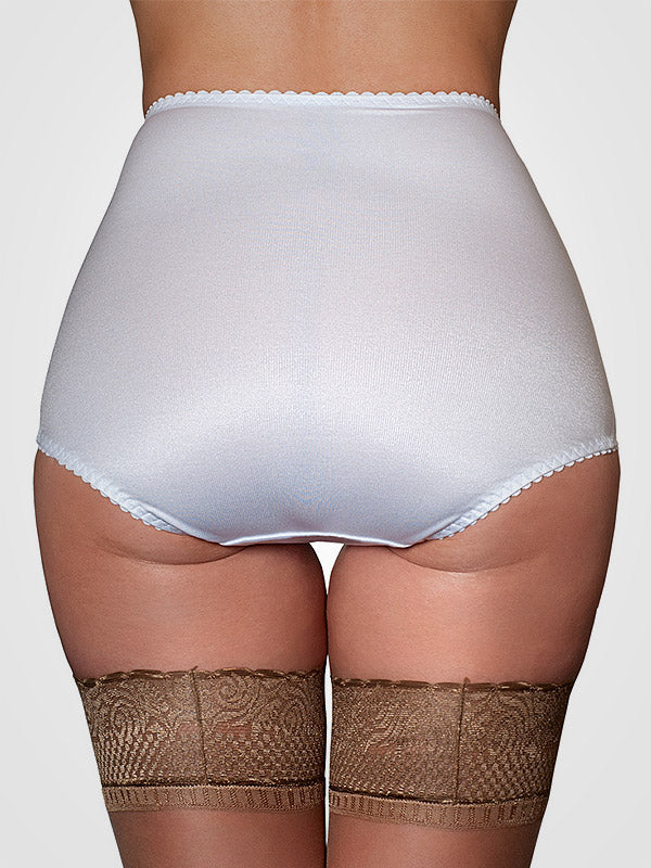 Nylon Dreams aukšto juosmens kelnaitės "Girdle White"