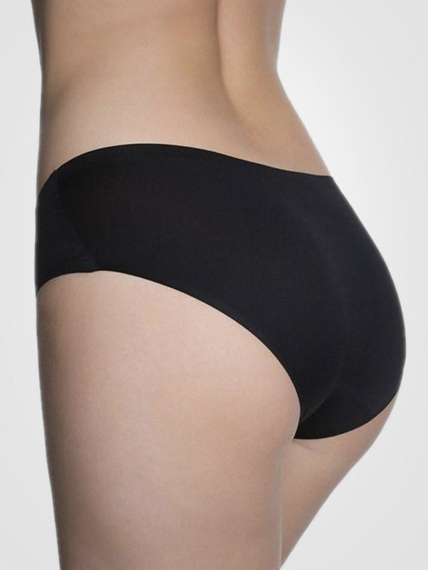 Julimex lazeriu kirptos labai tamprios kelnaitės "Flexi-One Plus Size Maxi Black"