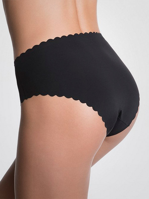 Julimex besiūlės lazeriu kirptos kelnaitės "Shellie Maxi Black"