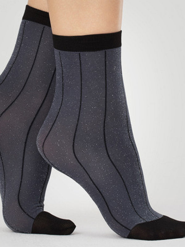 Fiore kojinaitės su liureksu "Trinket 40 Den Midnight Blue"