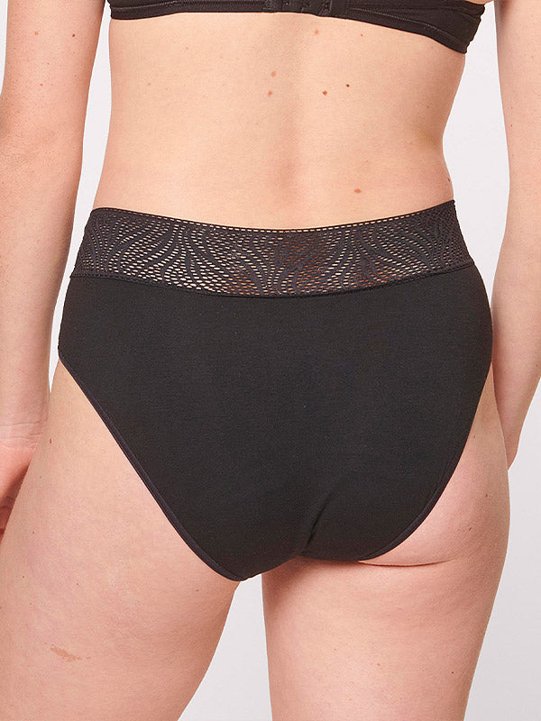 Sloggi hipster kirpimo menstruacinės kelnaitės "Period Pants Light Black"