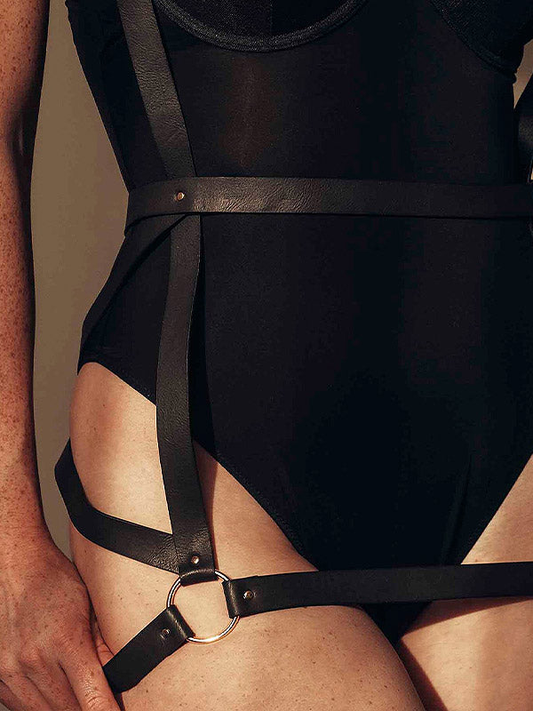 Bijoux Indiscrets kūno diržai "Arrow Dress Black"
