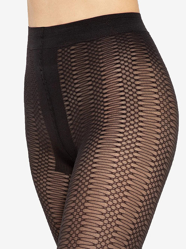 Gatta raštuotos pėdkelnės "Arabesca 02 40 Den Black"
