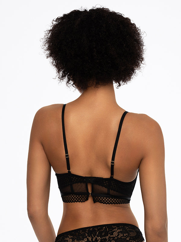 Esotiq nėriniuota liemenėlė "Nerina 2 Black"