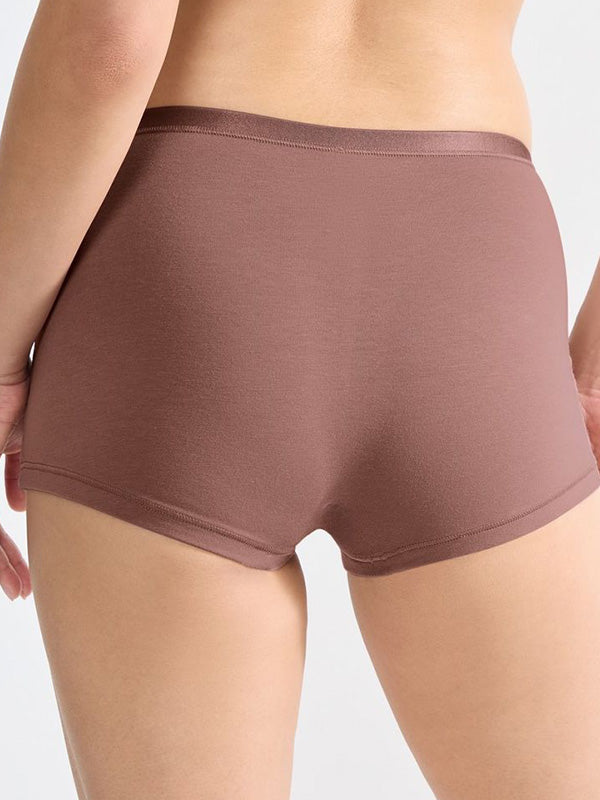 Sloggi organinės medvilnės kelnaitės šortukai "Go Daily Dark Pink"
