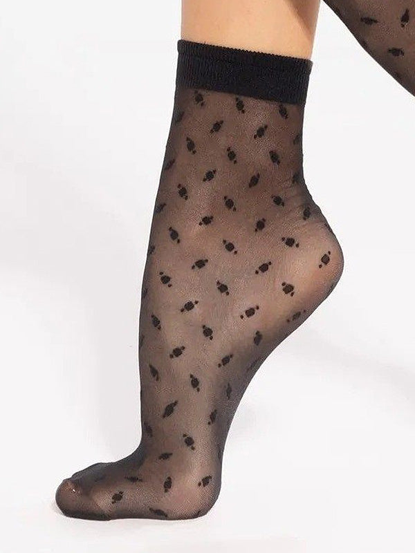 Gatta raštuotos kojinaitės "Trendy 18 20 Den Black"