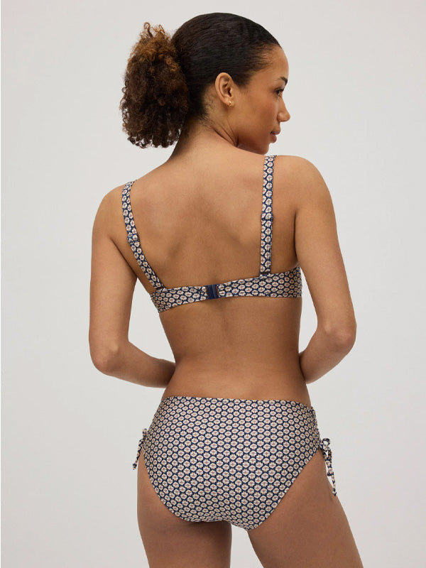 Ysabel Mora liekninantis bikini maudymosi kostiumėlis "Lidia Navy - Beige"