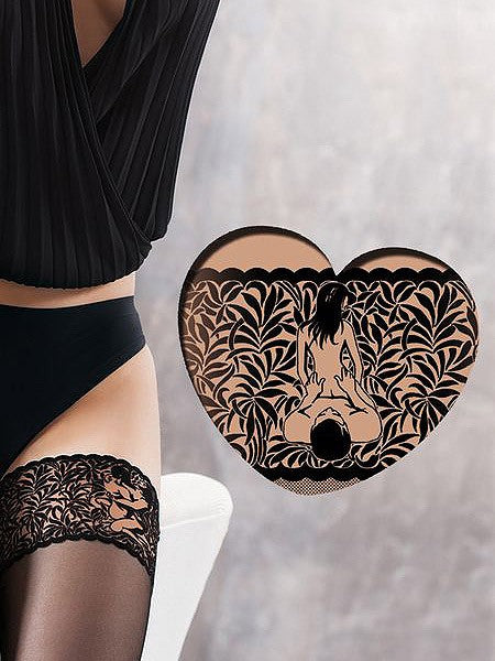 Gatta prilipinamos kojinės "Kamasutra Kapri 20 Den Black"