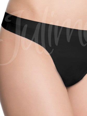 Julimex lazeriu kirptos kelnaitės stringai "Misa Black"