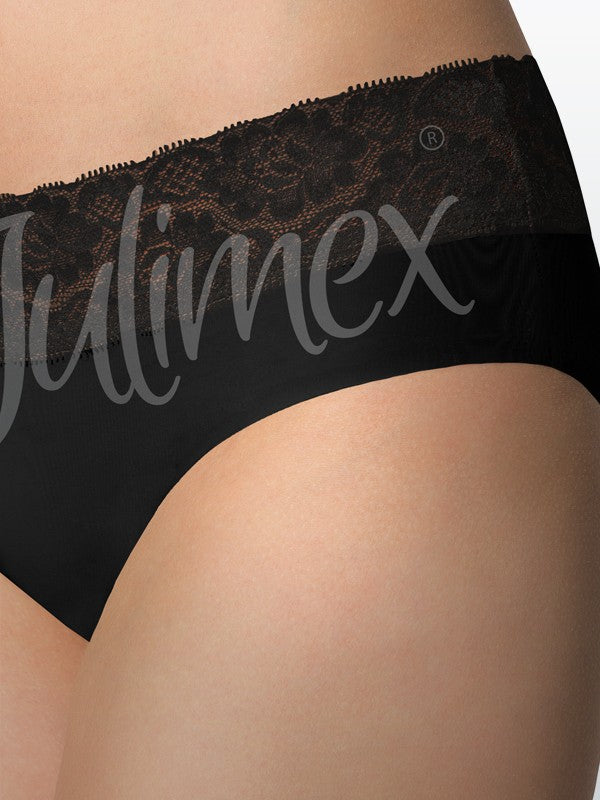 Julimex lazeriu kirptos hipster kelnaitės "Amera Black"