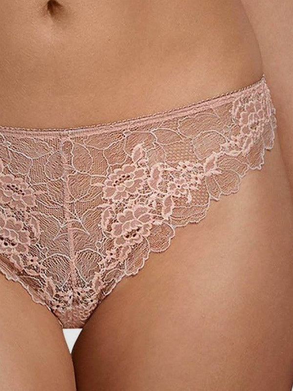 Wacoal nėriniuotos kelnaitės stringai "Lace Perfection Rose Mist"