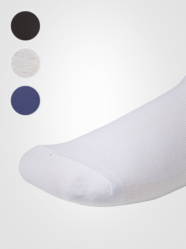 Ysabel Mora 3 unisex medvilninių sportinių kojinių komplektas "Breathable Black - Grey - Navy"
