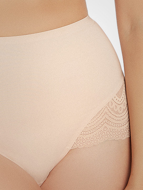 Esotiq aukšto juosmens kelnaitės su nėriniais "Breath Nude"