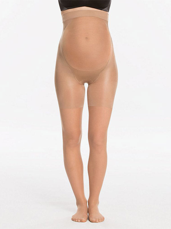 Spanx glotninančios pėdkelnės besilaukiančioms "Mama Mid-Thigh Sheer 20 Den Nude"