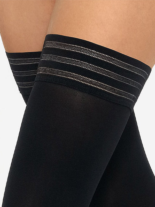 Gatta matinės neperregimos prilipinamos kojinės "Gigi 60 Den Black"