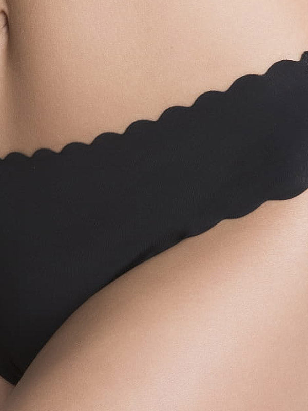 Julimex lazeriu kirptos kelnaitės "Shellie Black"