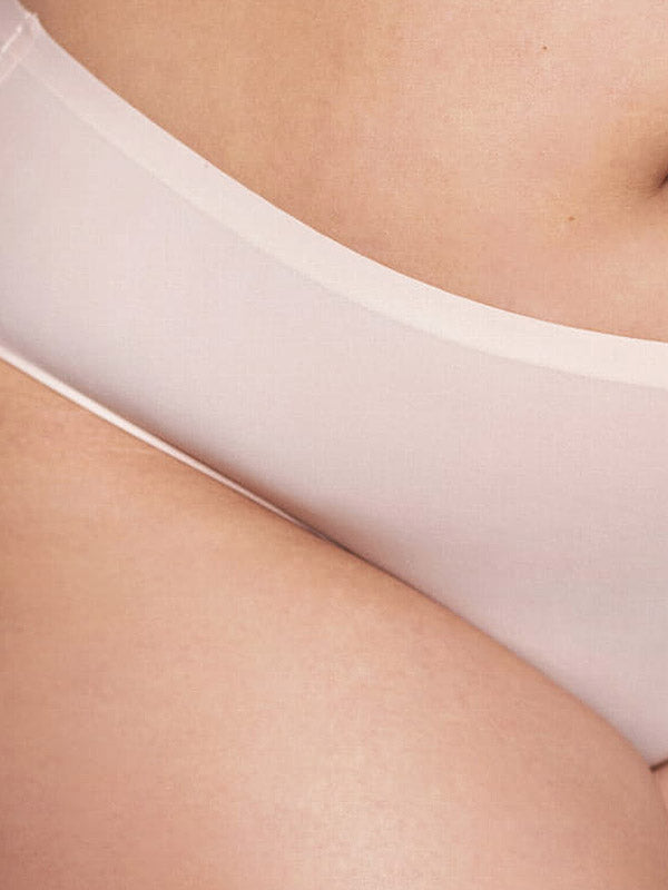 Julimex lazeriu kirptos labai tamprios aukšto juosmens kelnaitės "Flexi-One Plus Size Maxi Nude"