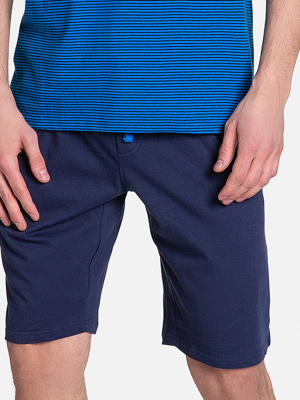 Henderson medvilninė vyriška pižama "Drake Blue - Navy"