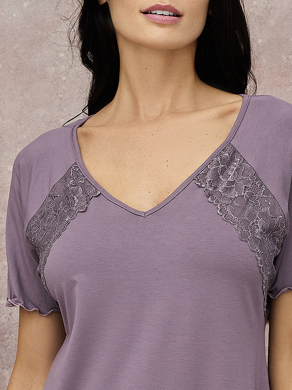 Lega viskoziniai naktiniai "Nicole Light Violet"