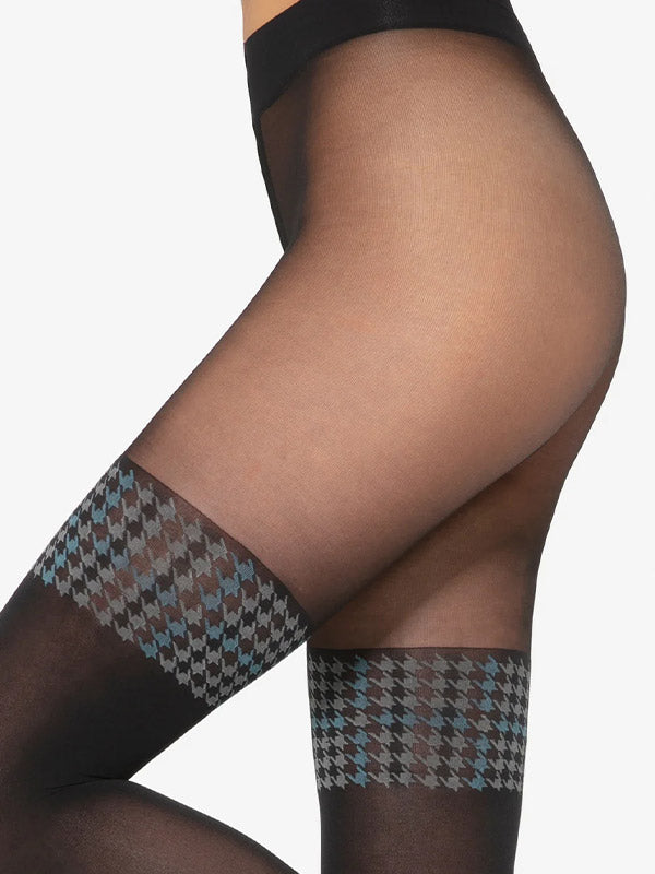 Gatta pėdkelnės su kojinių imitacija "Girl Up 41 20-60 Den Black - Midnight Blue"
