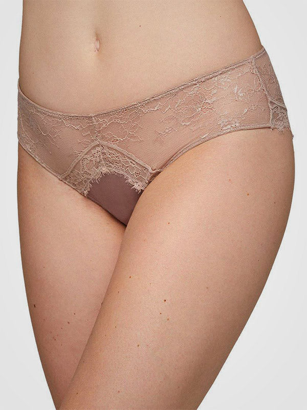 Ysabel Mora kelnaitės su nėriniais "Cornelia Midi Taupe"