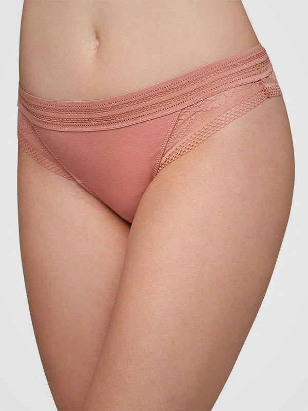 Ysabel Mora tanga kirpimo medvilninės kelnaitės "Haley Coral"