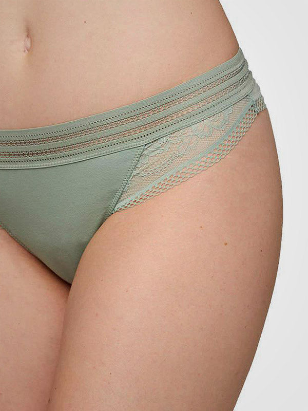 Ysabel Mora tanga kirpimo medvilninės kelnaitės "Haley Dusty Mint"