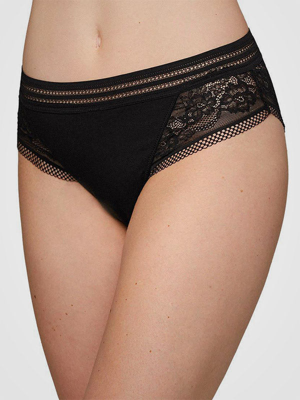 Ysabel Mora kelnaitės su nėriniais "Haley Midi Black"