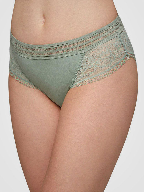 Ysabel Mora kelnaitės su nėriniais "Haley Midi Dusty Mint"