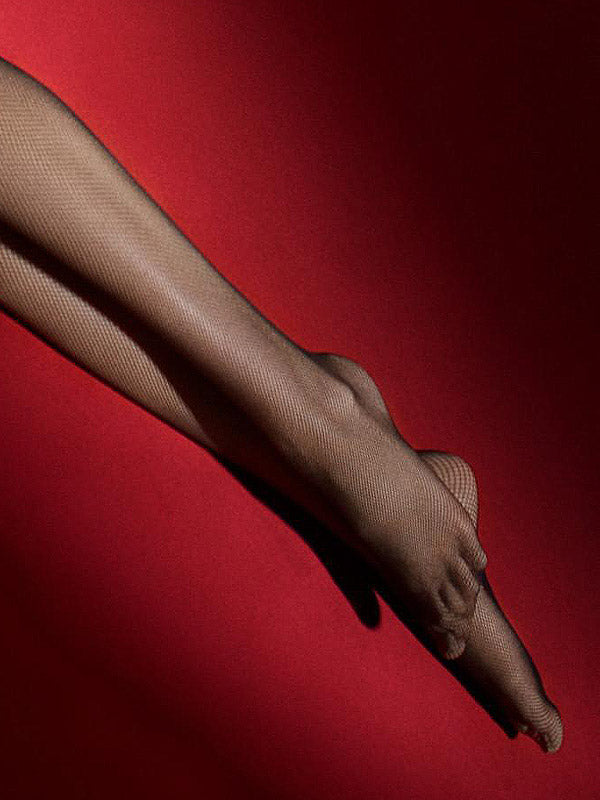Marilyn tinklinės pėdkelnės atviru tarpkoju "Hot H08 Black"