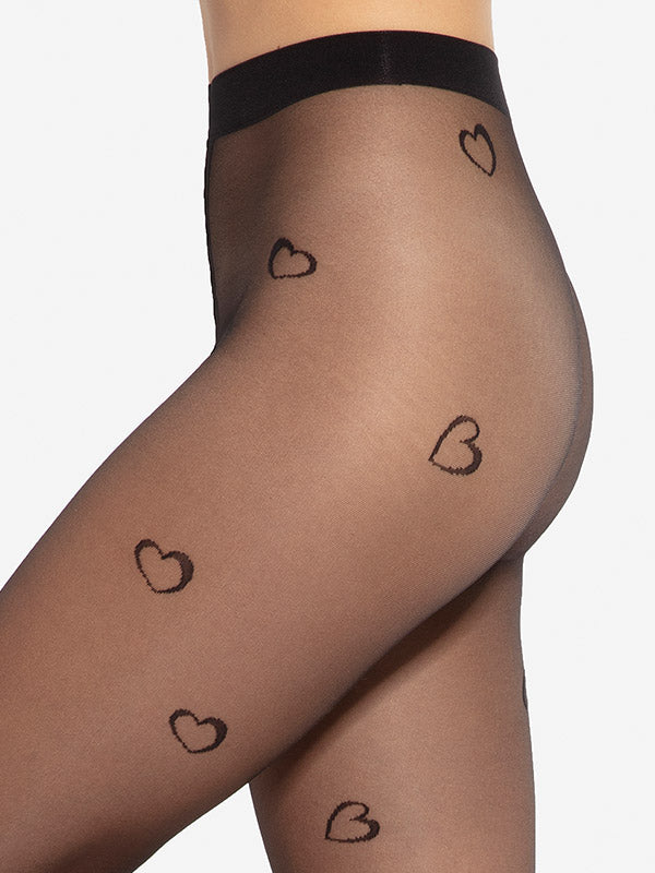 Gatta raštuotos pėdkelnės "Lovely 03 20 Den Black"