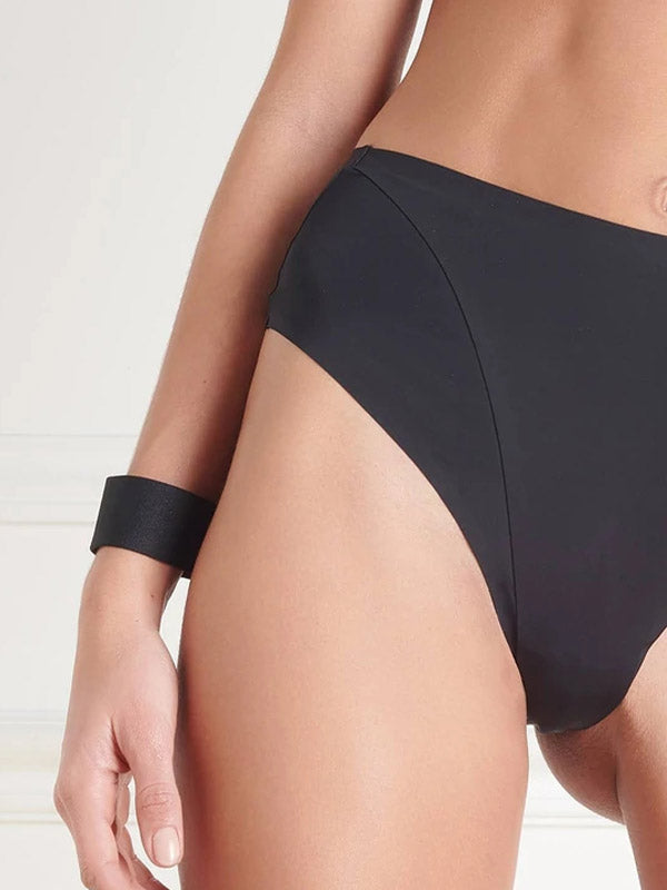 Maison Close aukšto juosmens kelnaitės su antrankiais "Tapage Nocturne Black"