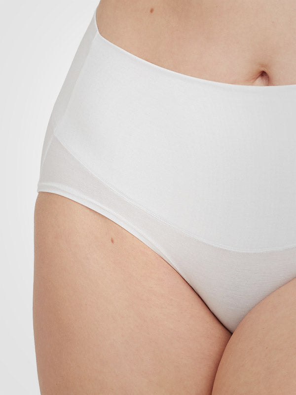 Spanx koreguojančios medvilnės ir modalo kelnaitės "Cotton Comfort White"