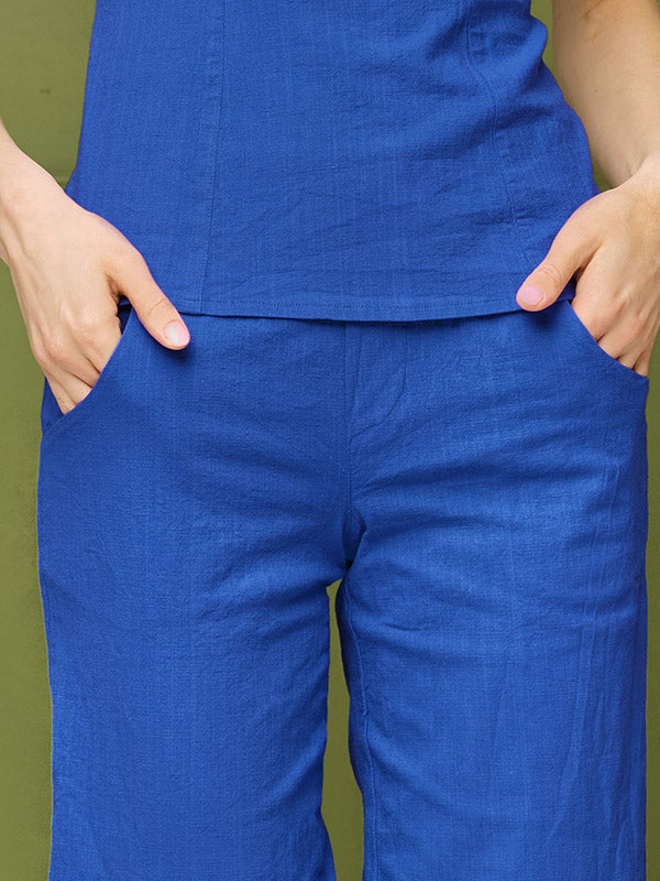 Lega tampraus lino kelnės "Venere Blue"